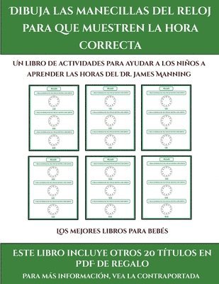 Los mejores libros para bebes (Dibuja las manecillas del reloj para que muestren la hora correcta)