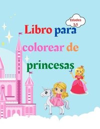 bokomslag Libro para colorear de princesas
