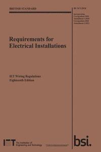 bokomslag Requirements for Electrical Installations, IET Wiring Regulations, Eighteenth Edition, BS 7671:2018+A2:2022