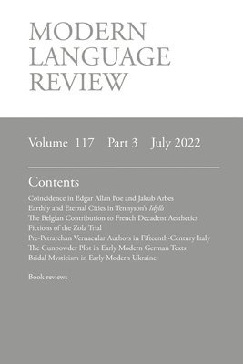 Lucy O'Meara - Modern Language Review (117, Häftad