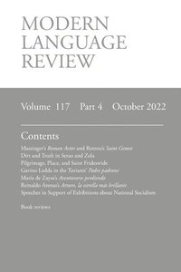 bokomslag Modern Language Review (117