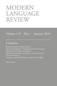 bokomslag Modern Language Review (119.1) January 2024