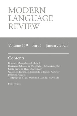 Modern Language Review (119.1) January 2024 1