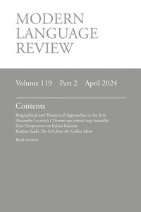 bokomslag Modern Language Review (119.2) April 2024