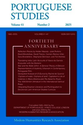 Jane-Marie Collins - Portuguese Studies 41.2 (2025), Häftad