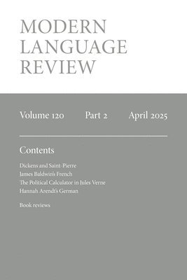 Duncan Wheeler - Modern Language Review (120.2) April 2025, Häftad