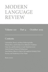 bokomslag Modern Language Review (120.4) October 2025