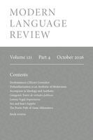 Duncan Wheeler - Modern Language Review (121.4) October 2026, Häftad. Tillgänglighet: Lägg i varukorg