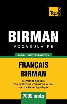 bokomslag Vocabulaire Français-Birman pour l'autoformation - 7000 mots
