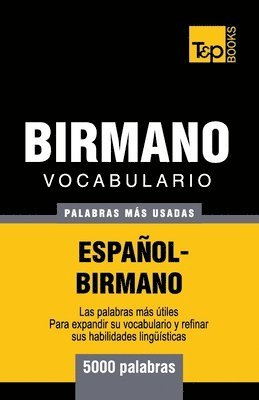 bokomslag Vocabulario Espaol-Birmano - 5000 palabras ms usadas