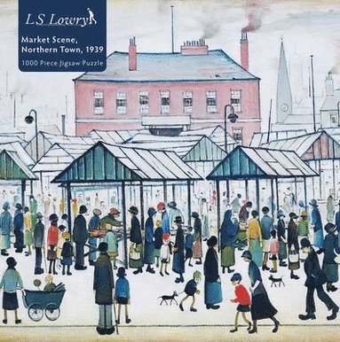 bokomslag Adult Jigsaw Puzzle L.S. Lowry: Market Scene, Northern Town, 1939