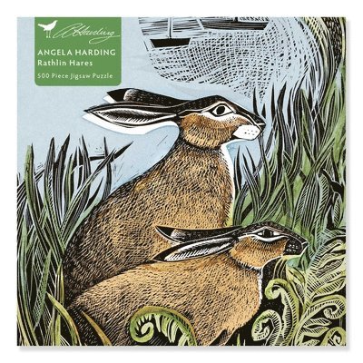 Adult Jigsaw Puzzle Angela Harding: Rathlin Hares (500 Pieces): 500-Piece Jigsaw Puzzles 1