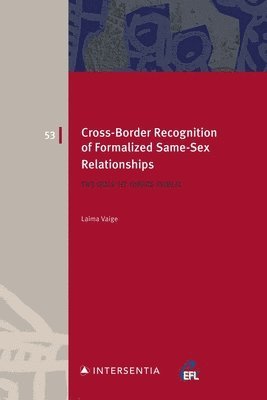 Cross-Border Recognition of Formalized Same-Sex Relationships 1