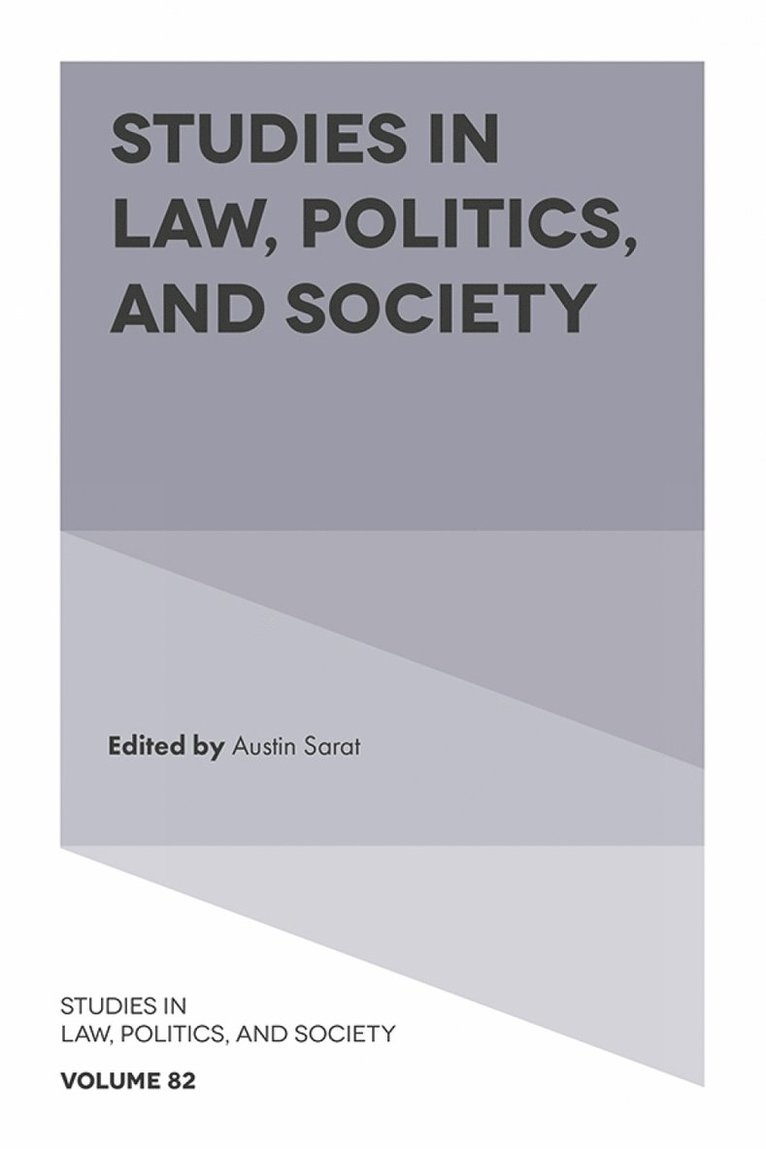 Austin Sarat, USA) Sarat, Austin (Amherst College - Studies in Law, Politics, and Society, Inbunden