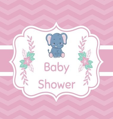 Pink baby shower guest book (Hardcover)