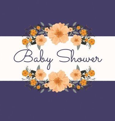 Floral Baby Shower Guest Book (Hardcover) 1