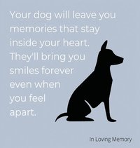 bokomslag Condolence book for dogs (hardback cover)