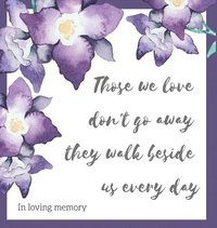 bokomslag Religious quote in loving memory, condolence book to sign