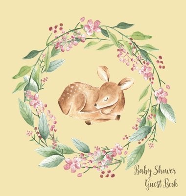 Woodland Baby Shower Guest Book (Hardcover) 1