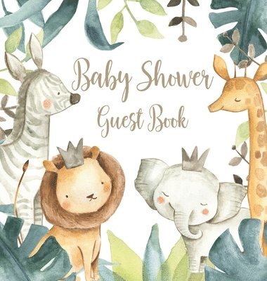 Safari Baby Shower Guest Book (Hardcover) 1