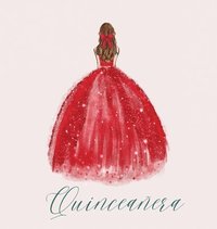 bokomslag Quinceanera Guest Book with red dress (hardback)