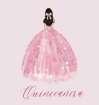 bokomslag Quinceanera Guest Book with pink dress
