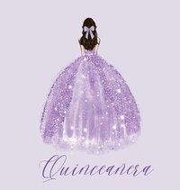 bokomslag Quinceanera Guest Book with purple dress (hardback)