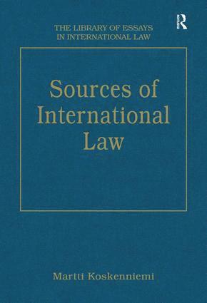 Martti Koskenniemi - Sources of International Law, Inbunden