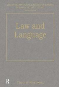 bokomslag Law and Language
