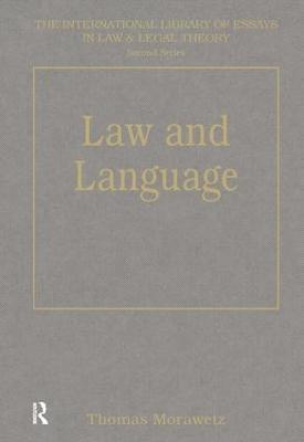 bokomslag Law and Language