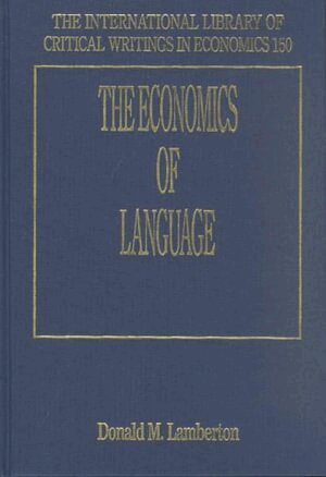 Donald M. Lamberton - Economics of Language, Inbunden