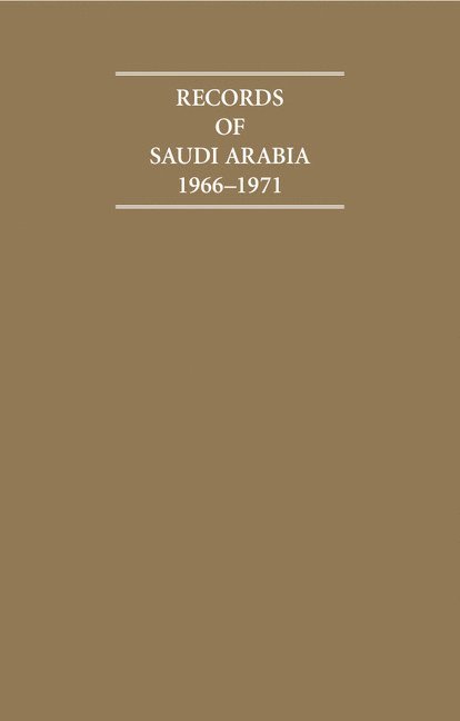 A. Burdett - Records of Saudi Arabia 1966-1971 6 Volume Hardback Set, Inbunden