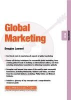 Douglas Lamont - Global Marketing, Häftad