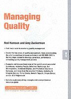Amy Zuckerman, Ned Hamson - Managing Quality, Häftad