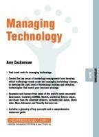 Amy Zuckerman - Technology Management, Häftad
