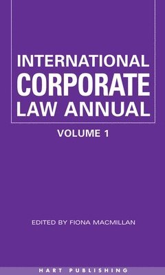 bokomslag International Corporate Law - Volume 1