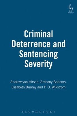 bokomslag Criminal Deterrence and Sentencing Severity