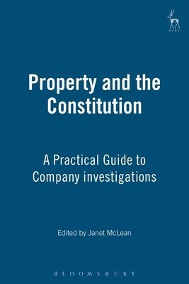 bokomslag Property and the Constitution
