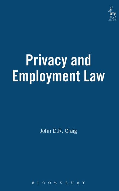 bokomslag Privacy and Employment Law