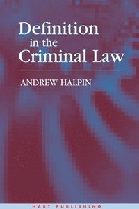 bokomslag Definition in the Criminal Law