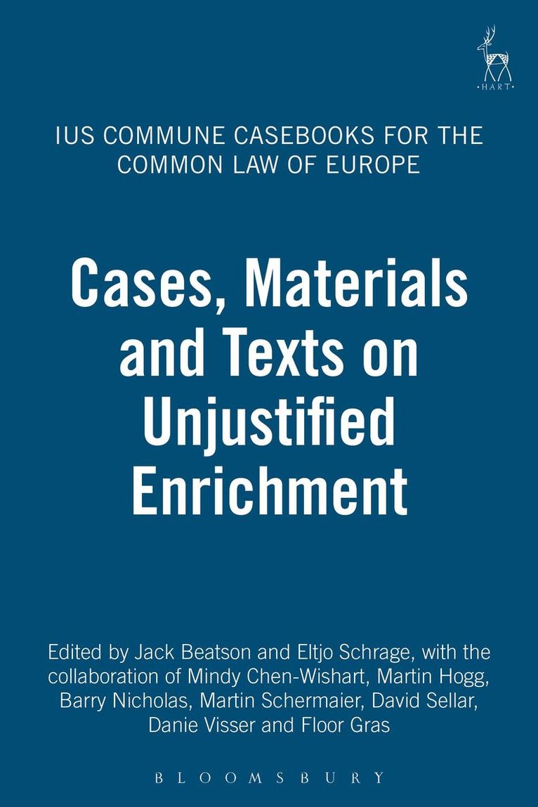 Cases, Materials and Texts on Unjustified Enrichment 1