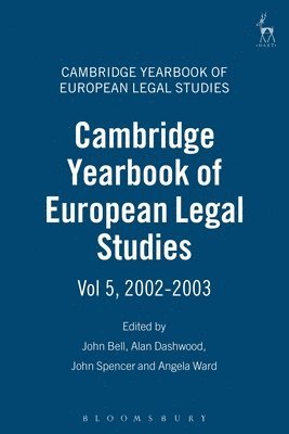 bokomslag Cambridge Yearbook of European Legal Studies  Vol 5, 2002-2003