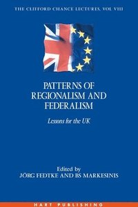 bokomslag Patterns of Regionalism and Federalism