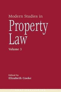 bokomslag Modern Studies in Property Law - Volume 3