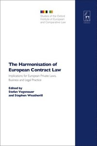 bokomslag The Harmonisation of European Contract Law