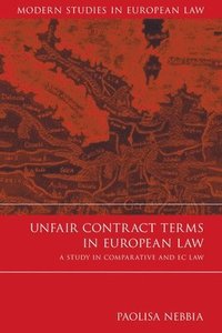 bokomslag Unfair Contract Terms in European Law