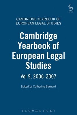 bokomslag Cambridge Yearbook of European Legal Studies, Vol 9, 2006-2007