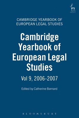 Cambridge Yearbook of European Legal Studies, Vol 9, 2006-20