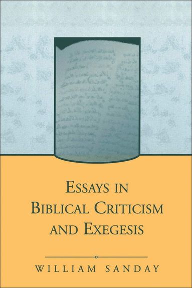 bokomslag Essays in Biblical Criticism and Exegesis