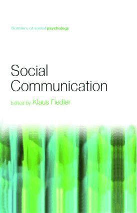 Klaus Fiedler - Social Communication, Inbunden